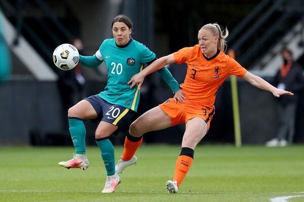 Sam Kerr Australia v Netherlands