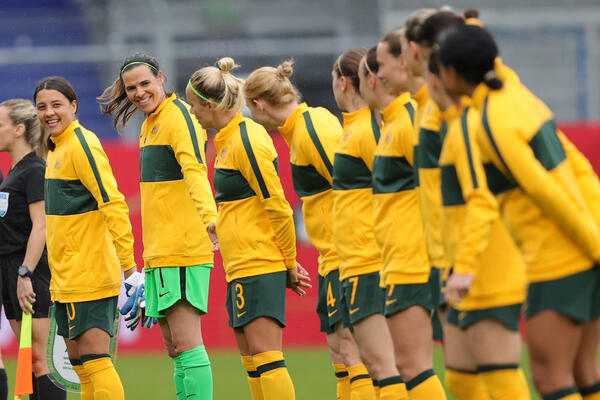 Matildas line up