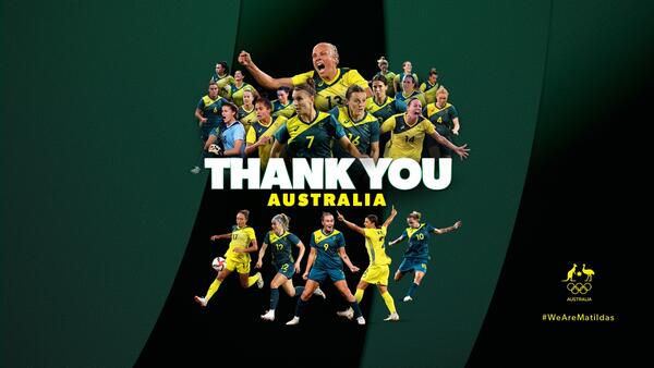 Matildas Tokyo 2020 Thank you