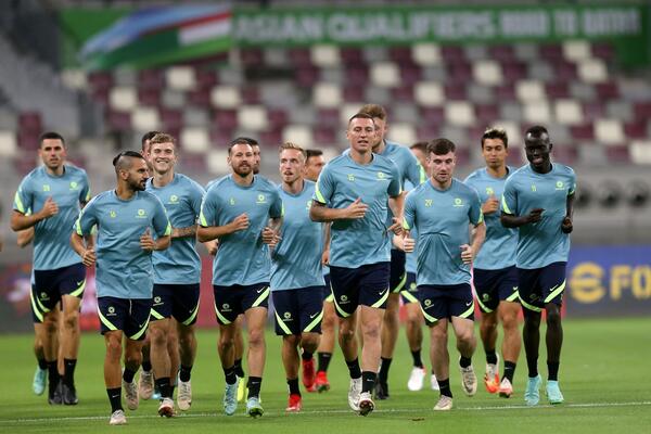 Socceroos training