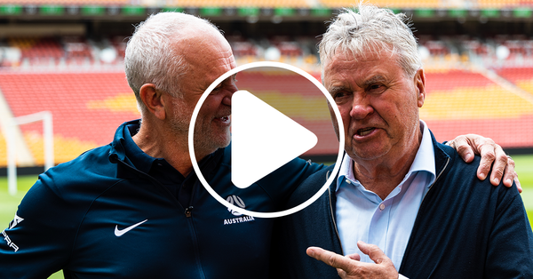 Graham Arnold and Guus Hiddink