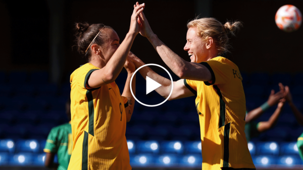WATCH: CommBank Matildas defeat African Champions 4-1 at Kingsmeadow