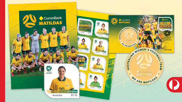 Australia Post collectables to celebrate the CommBank Matildas - BUY NOW!