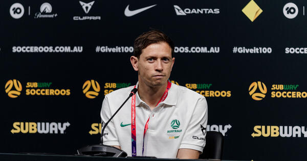Craig Goodwin speaks to media on Day 4 of training before the FIFA World Cup 2022 Qatar