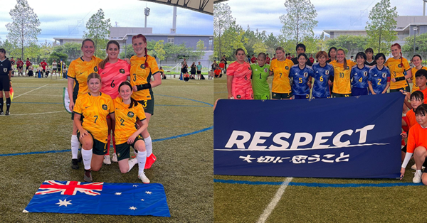 The CommBank ParaMatildas open their three-match series against Japan with a 9-0 victory