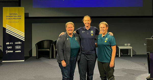 Leah Blayney and Kat Smith graduate from the AIS National Generation 2032 Coach Program