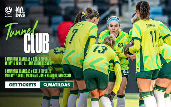 Upgrade your experience for our games against the Korea Republic - Buy your tunnel club tickets NOW!
