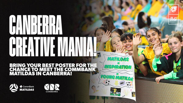 CommBank Matildas Poster Mania at GIO Stadium