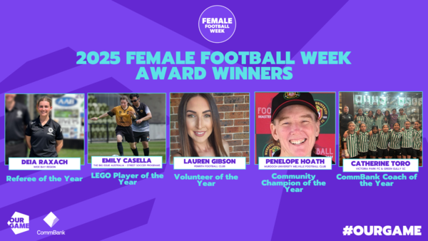2025 Female Football Week Award Winners