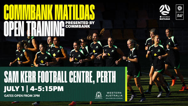 CommBank Matildas Open Training - Sam Kerr Football Centre, Perth - presented by CommBank