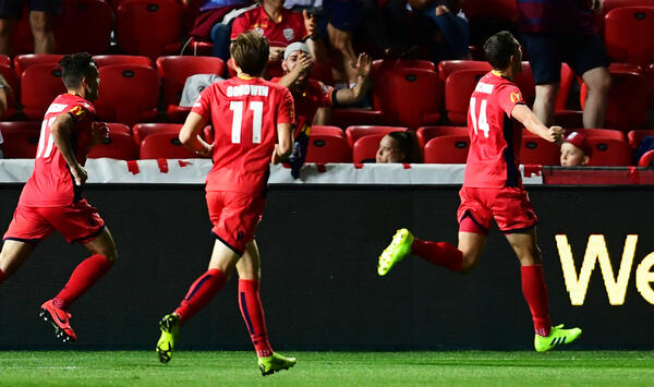 George Blackwood celebrates