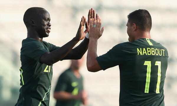 Awer Mabil and Andrew Nabbout