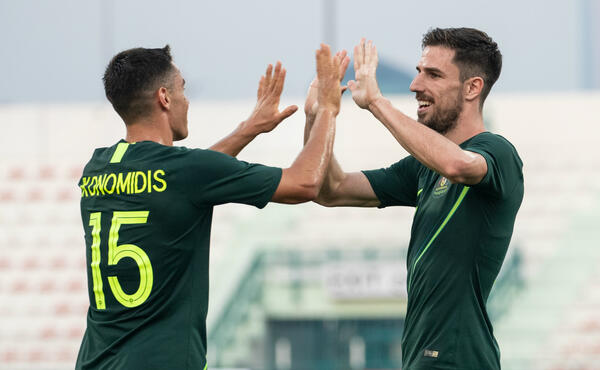 Chris Ikonomidis and Milos Degenek