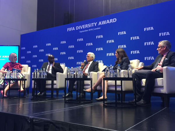 Australian football legend recognised at FIFA Diversity Award 2018 