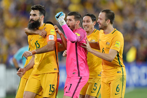 Australia celebrate