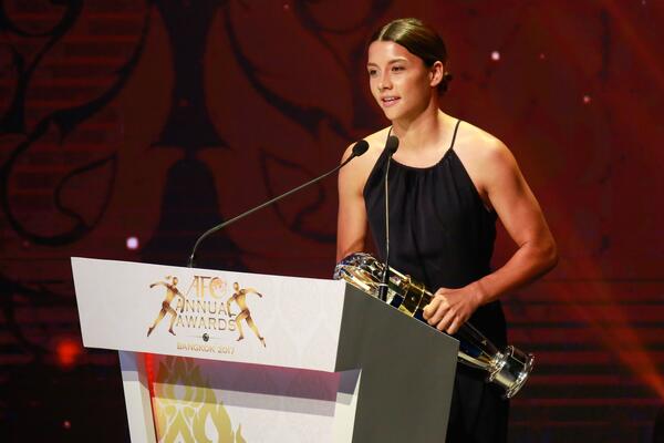 Sam Kerr crowned AFC Women's Player of the Year