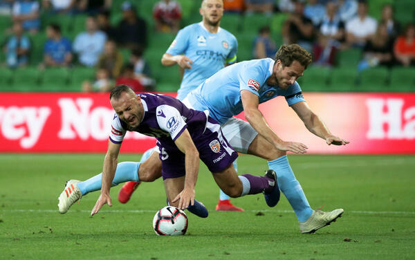 Ivan Franjic and Rostyn Griffiths