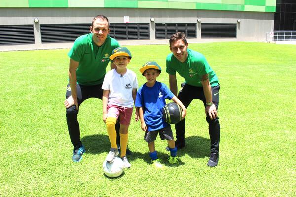 Milligan and Jurman pay a visit to Queensland Children's Hospital