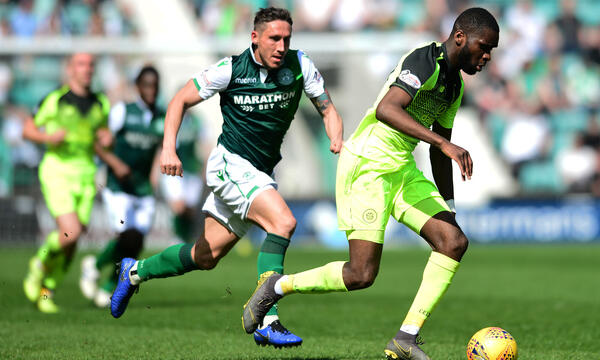 Mark Milligan against Celtic