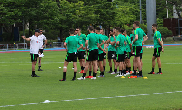 Socceroos training