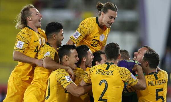 Socceroos celebrate