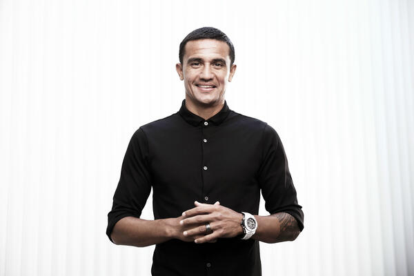 Tim Cahill at his Caltex Socceroos press conference