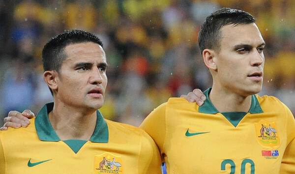 Tim Cahill and Trent Sainsbury