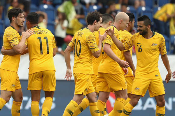 Caltex Socceroos celebrate