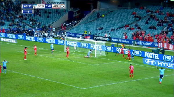 Brosque's brilliant back heel