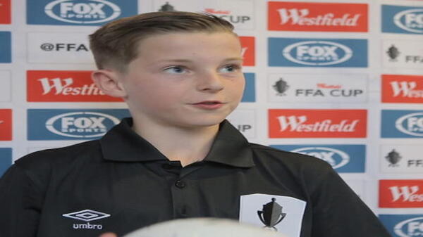 Youngster proud of football design