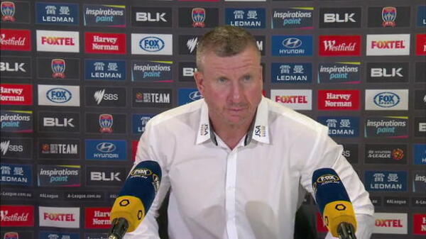 Newcastle Jets Rd22 press conference
