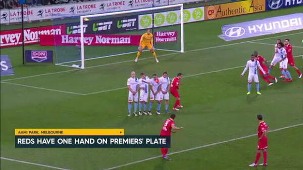 Reds go top after beating City