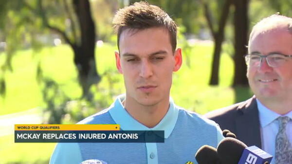 McKay replaces injured Antonis