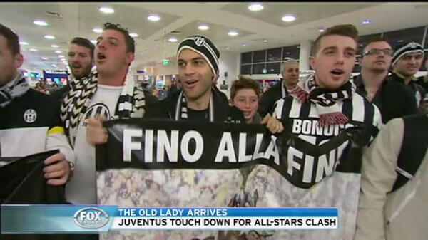 Juventus arrive in Sydney
