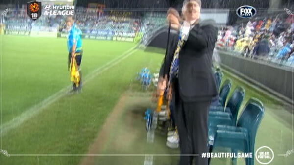 Arnie's umbrella woes