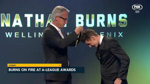 Burns thrilled with accolade