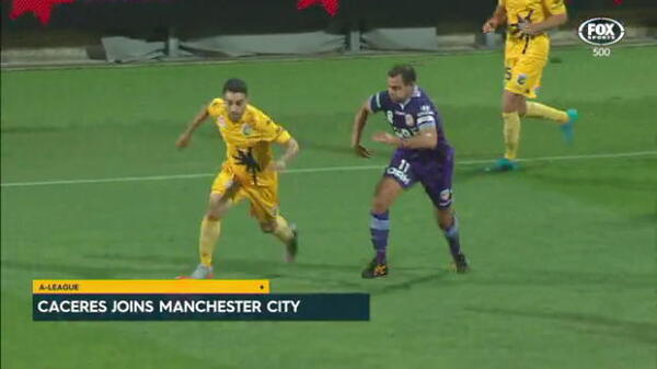 Caceres joins Man City