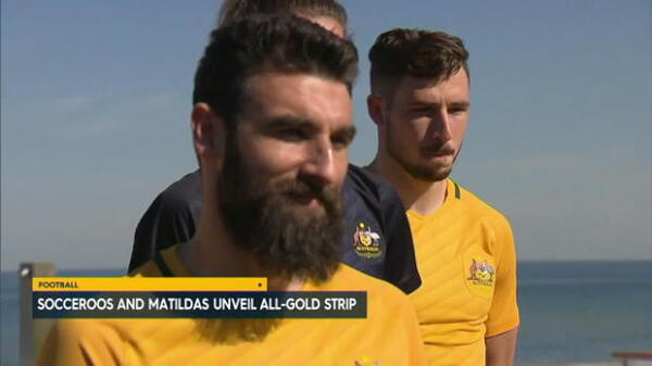 Socceroos and Matildas unveil new strips