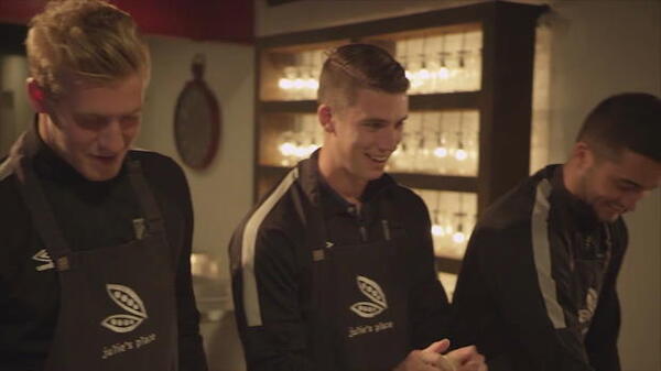 Yoshi cooking with the Mariners