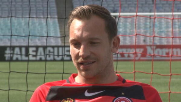 Wanderers striker on 'booming' A-League