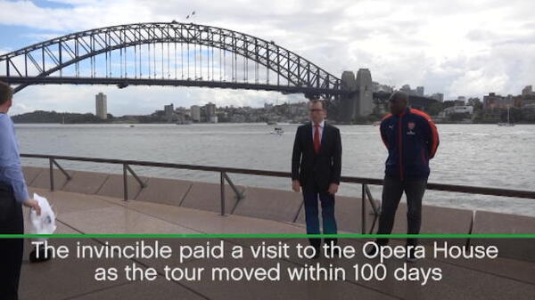 Arsenal legend touches down in Sydney