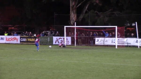 Northcote City's man in goal