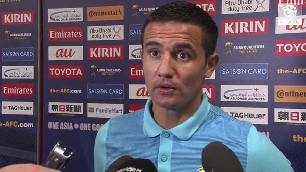 Tim Cahill speaks after qualifier win