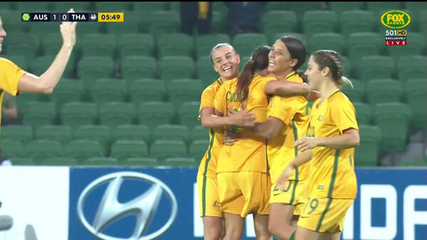 Full-time highlights: Australia 5-0 Thailand