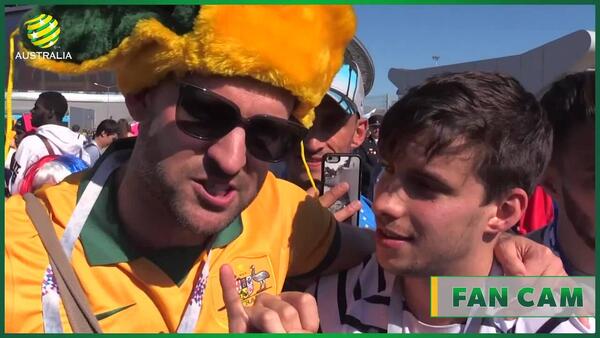 Australia v France: fans react in Kazan