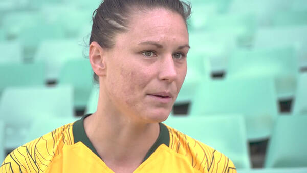 Emily Gielnik on the Westfield W-League