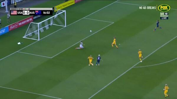 Rapinoe almost breaks the deadlock for the US