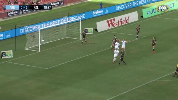 New Zealand open the scoring against Argentina