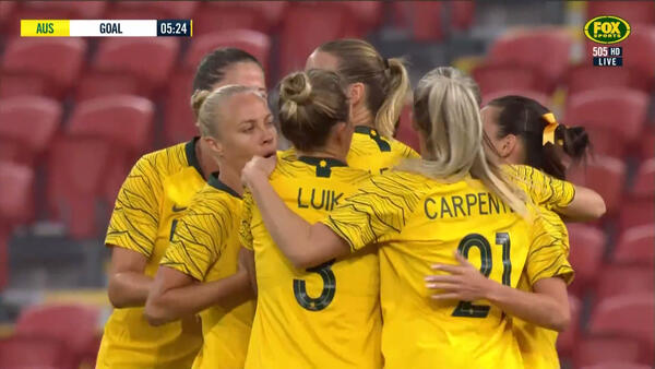 Sam Kerr opens scoring against Korea
