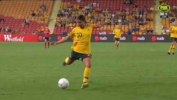 Sam Kerr gets second against Korea